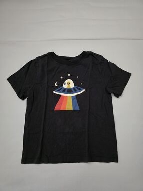 (EUC) Hanna Andersson Short Sleeve Graphic Tee - Extra Terrestrial - Size 4